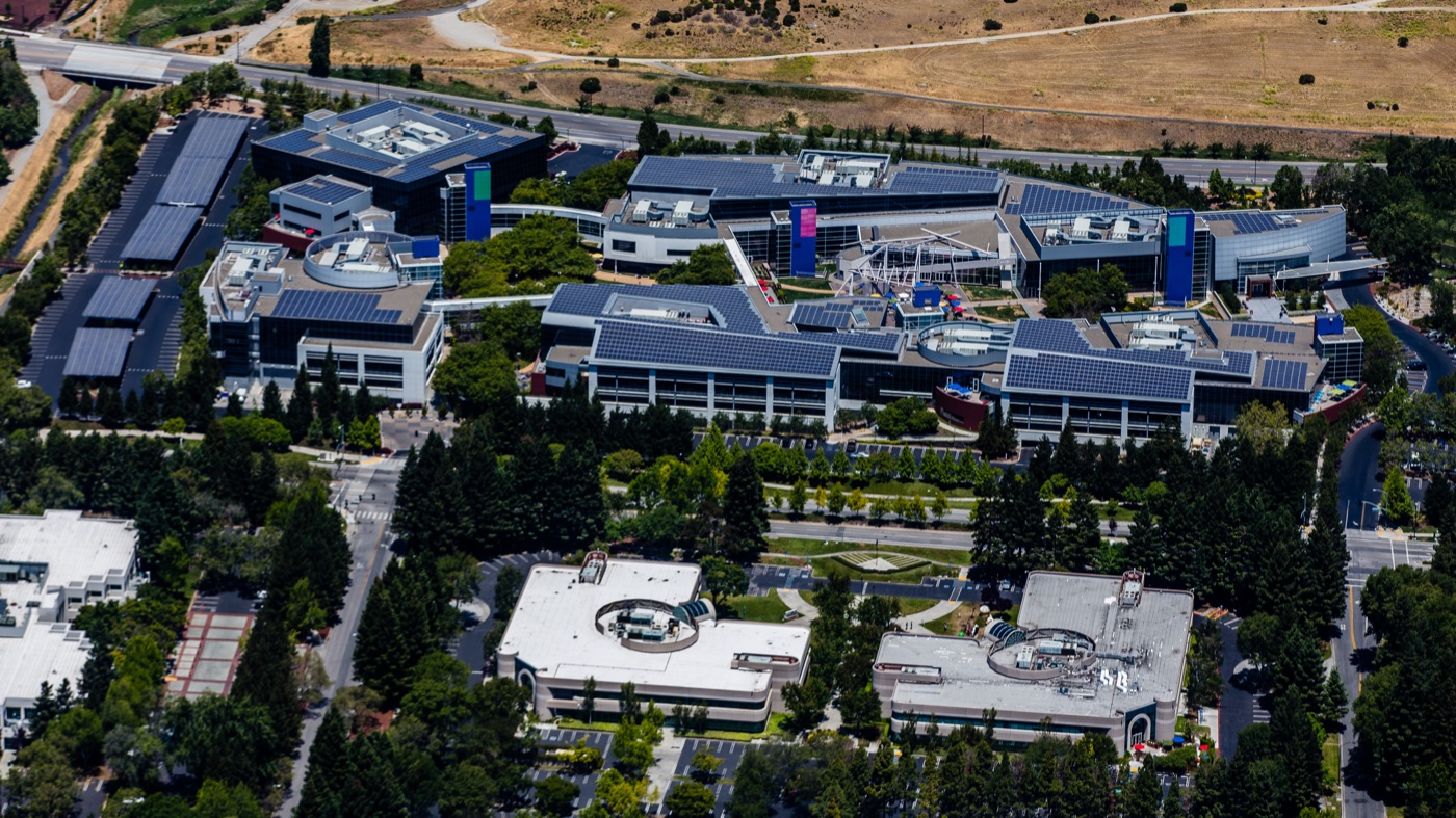 Googleplex · Mountain View HQ aerial view