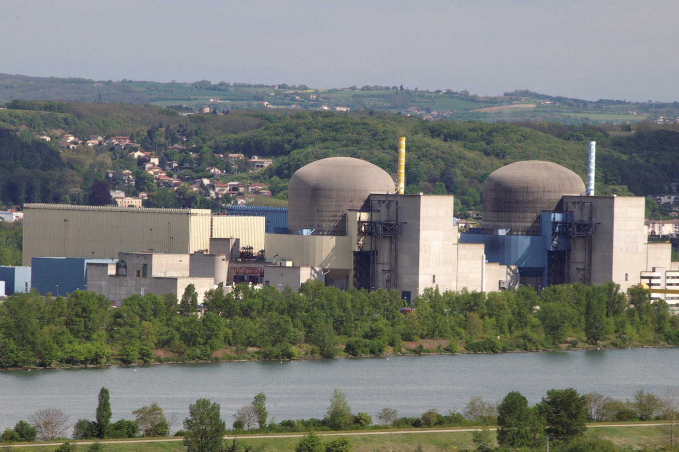 Saint-Alban nuclear plant · France · cooling towers and reactors