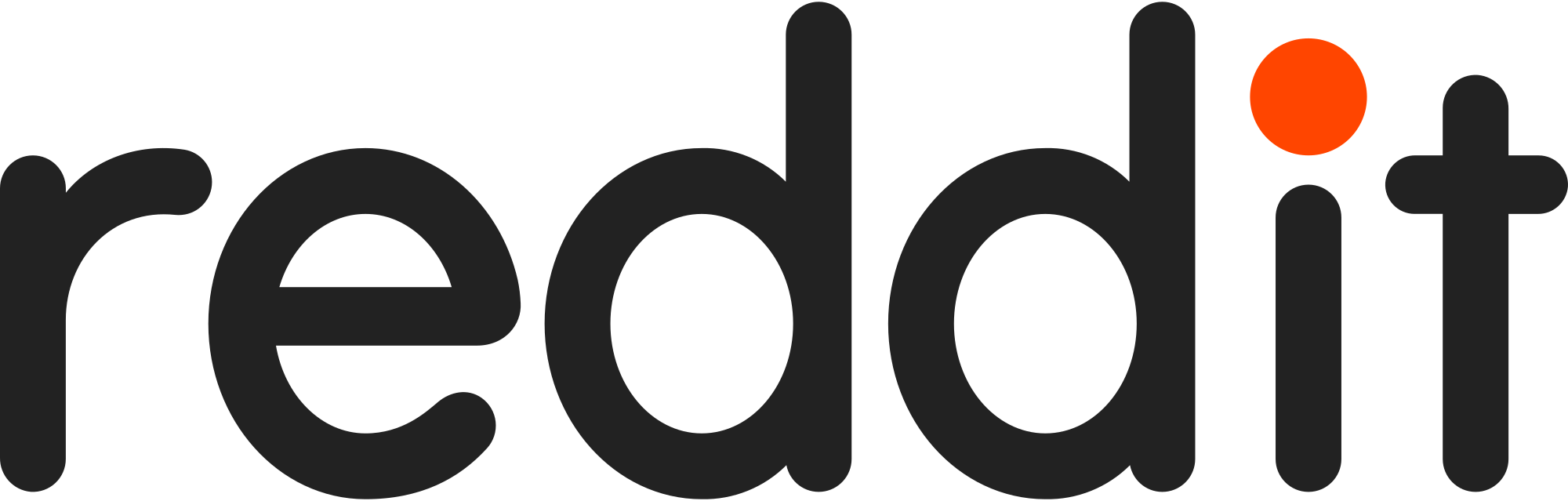 Reddit early wordmark and Snoo mascot