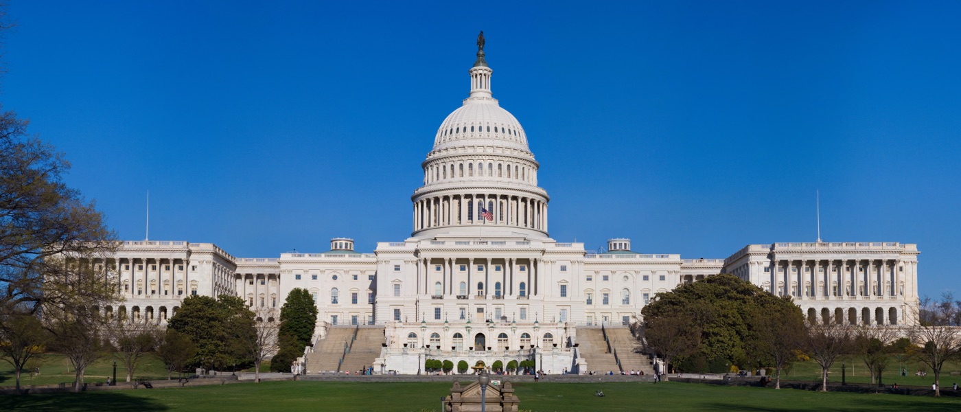 US Capitol · west facade · the final venue for NVIDIA's political risk